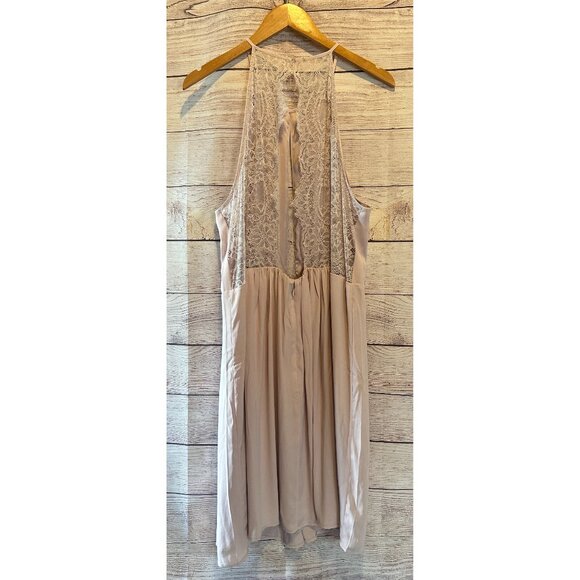 NWOT H&M lacy sleeveless backless gown in light purple lacy women's plus size 24 - Picture 6 of 12